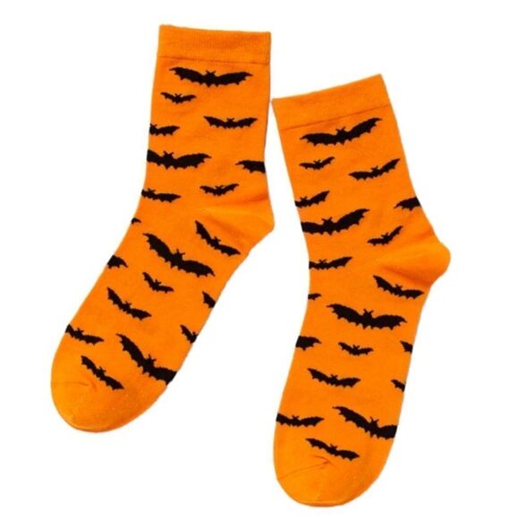 Bat  Print Halloween Socks - Picture 3 of 3